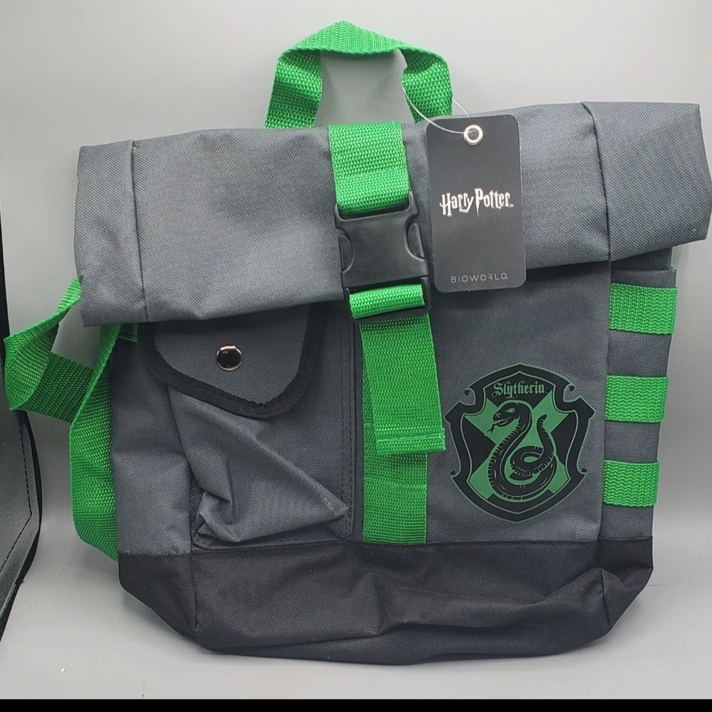 Harry Potter Loot Crate Green and Gray Slytherin Backpack